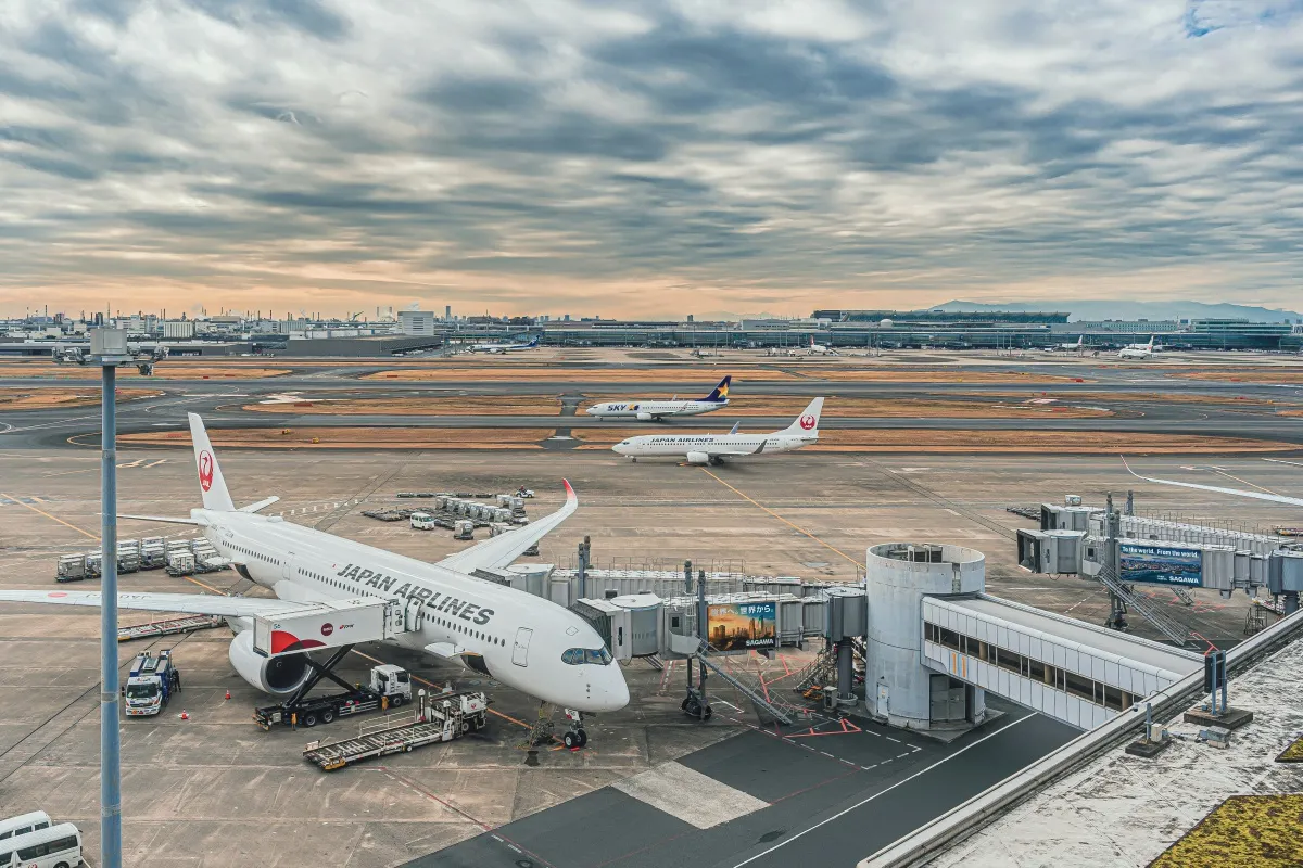 旅客機の発着場